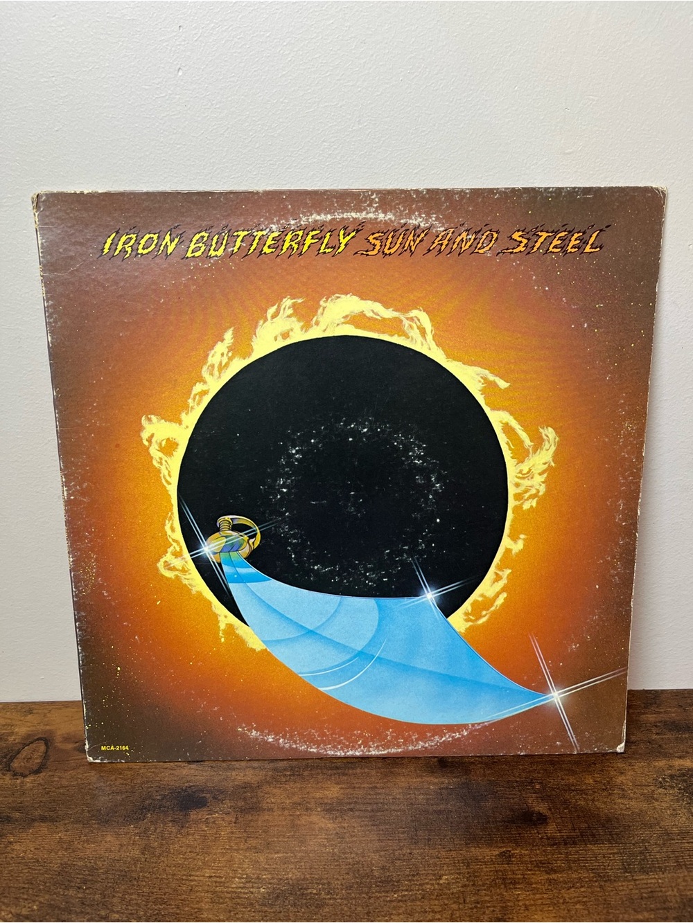 Vintage Iron Butterfly Sun and Steel Vinyl Record